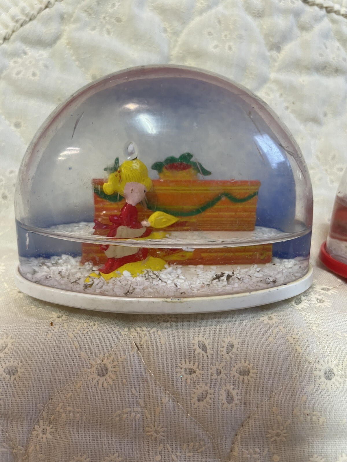 Lot OF 4 VINTAGE HARD PLASTIC Winter Holiday SNOW GLOBES eBay