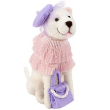 Primitives by Kathy Flapper Dress Dog Felt Critter 450823