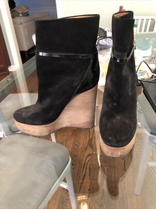 wooden platform boots