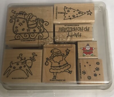 Stampin Up OLD-FASHIONED CHRISTMAS Rubber Stamp Set - Santa Christmas ...