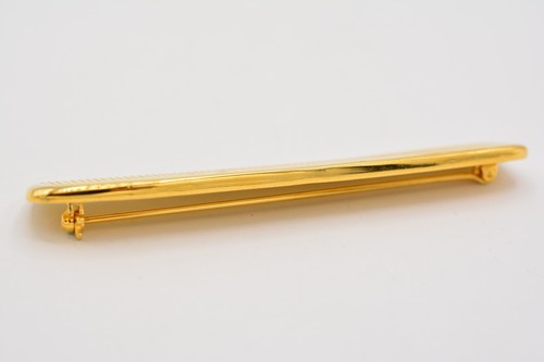 Vintage Pin Brooch Brushed Gold Large Comb Hair Dresser Barber 1980s BinA8 - Picture 7 of 12