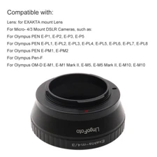 EXA-M4/3 Manual Focusing Lens Adapter for Exakta Mount Lens to M4/3 Mount Camera
