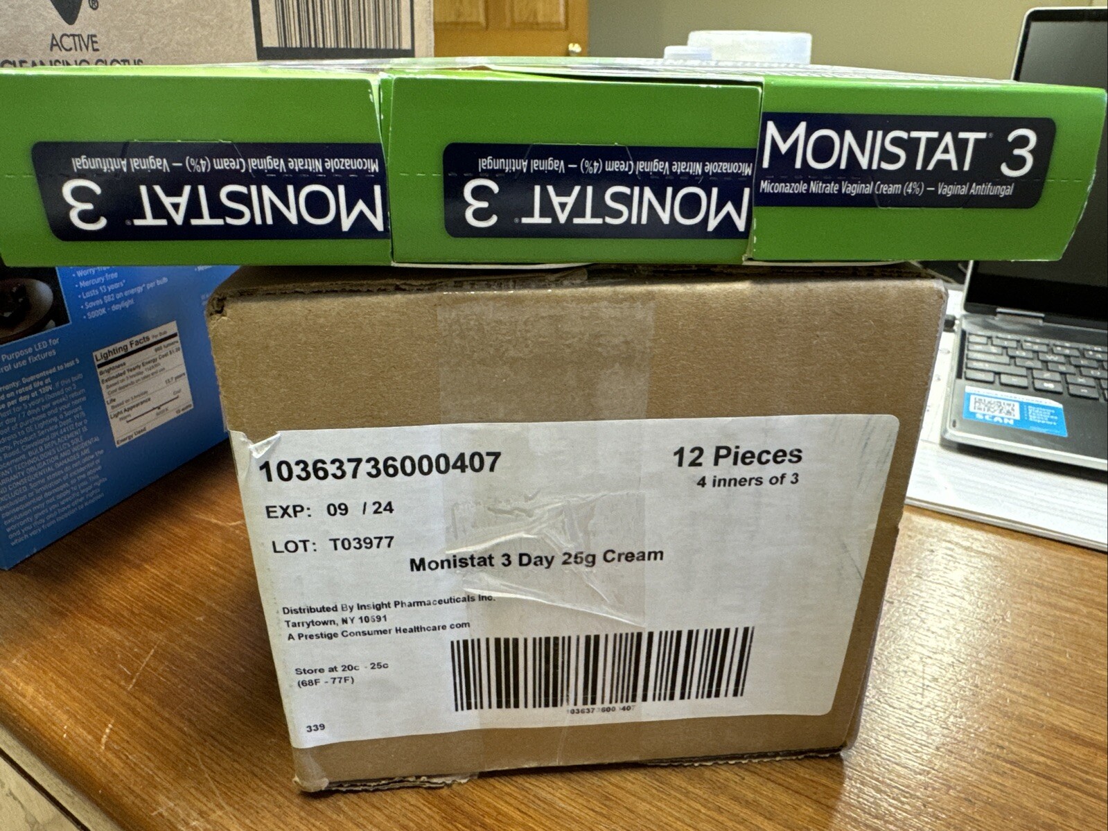 Monistat 3 Cream, 3-Day Yeast Infection Treatment, 3x Reusable Applicator