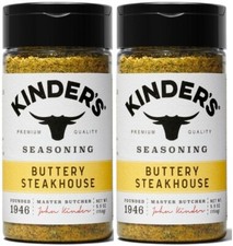 Kinder's Buttery Steakhouse Meat Seasoning Spice Rub 6 oz 2 Jars