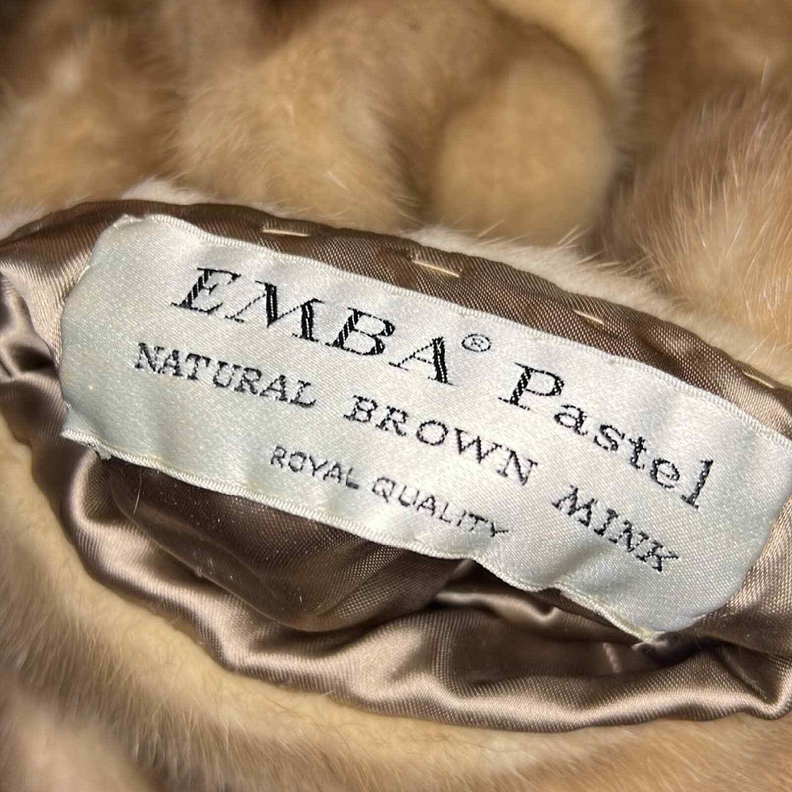 Vintage King Fur Memphis Emba Pastel Natural Brown Mi… Gem