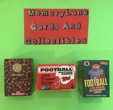 1989-1991 TOPPS Fleer(SEALED) Star Pics Pro Prospects FOOTBALL Trading Cards LOT