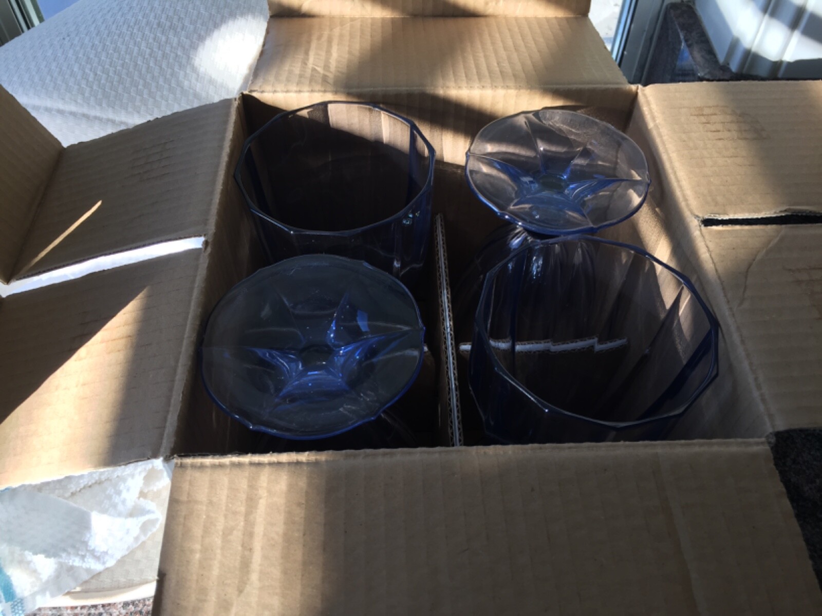 VILLEROY & BOCH My Garden BLUE Iced tea goblets/glasses 4 eBay