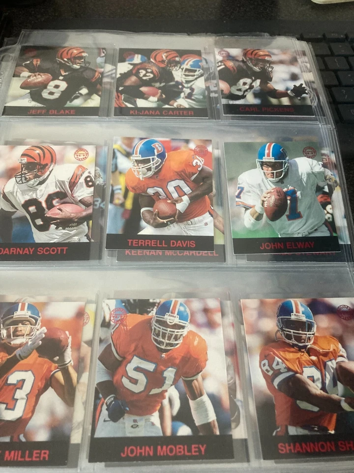 1996-97 FLEER GOUDEY FÚTBOL GRIDIRON GREATS JUEGO COMPLETO 147 CARTAS "MUY RARO" Foto 2 de 4