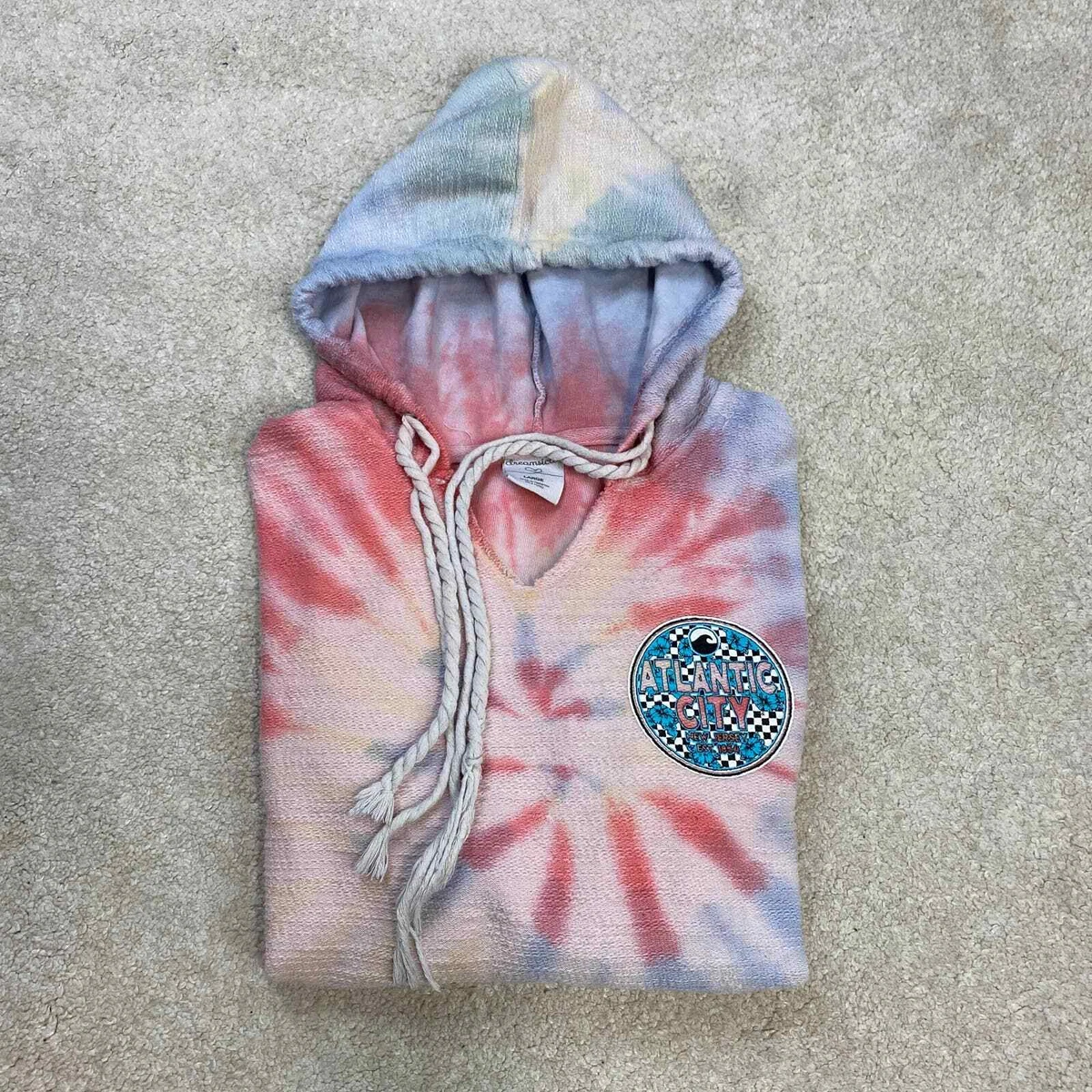 Dreamsicle tie online dye hoodie