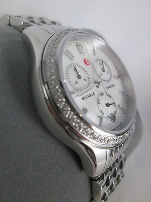 NEW Michele Stainless Steel Diamond JW2 Jetway Ladies Watch  display picture 2