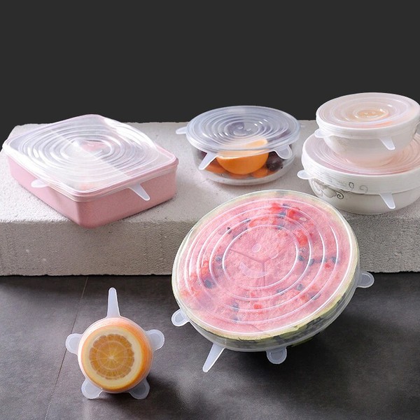 Cubierta de silicona tapa de conservación de alimentos accesorios de cocina tapa sellada 