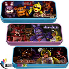FNAF Five Nights at Freddy's PERSONALISED Pencil Case Tin School Kids Stationary