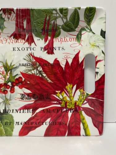 Michel Design Works Melamine Serving Tray Christmas Floral Serveware 14.75" - Picture 6 of 12