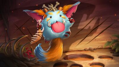 League of Legends poro gnar riot games video game playmat gaming mat