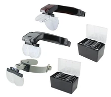 Quality Optics® Illuminated Headband Magnifier Jewelers Head Visor Magnifying
