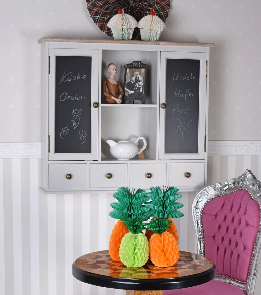 WANDSCHRANK KREIDETAFEL Schrank WANDREGAL Shabby Küchenschrank Hängeschrank - Bild 2 von 4