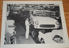 1954 Chevy Corvette Assembly Line Picture Photo Print 54