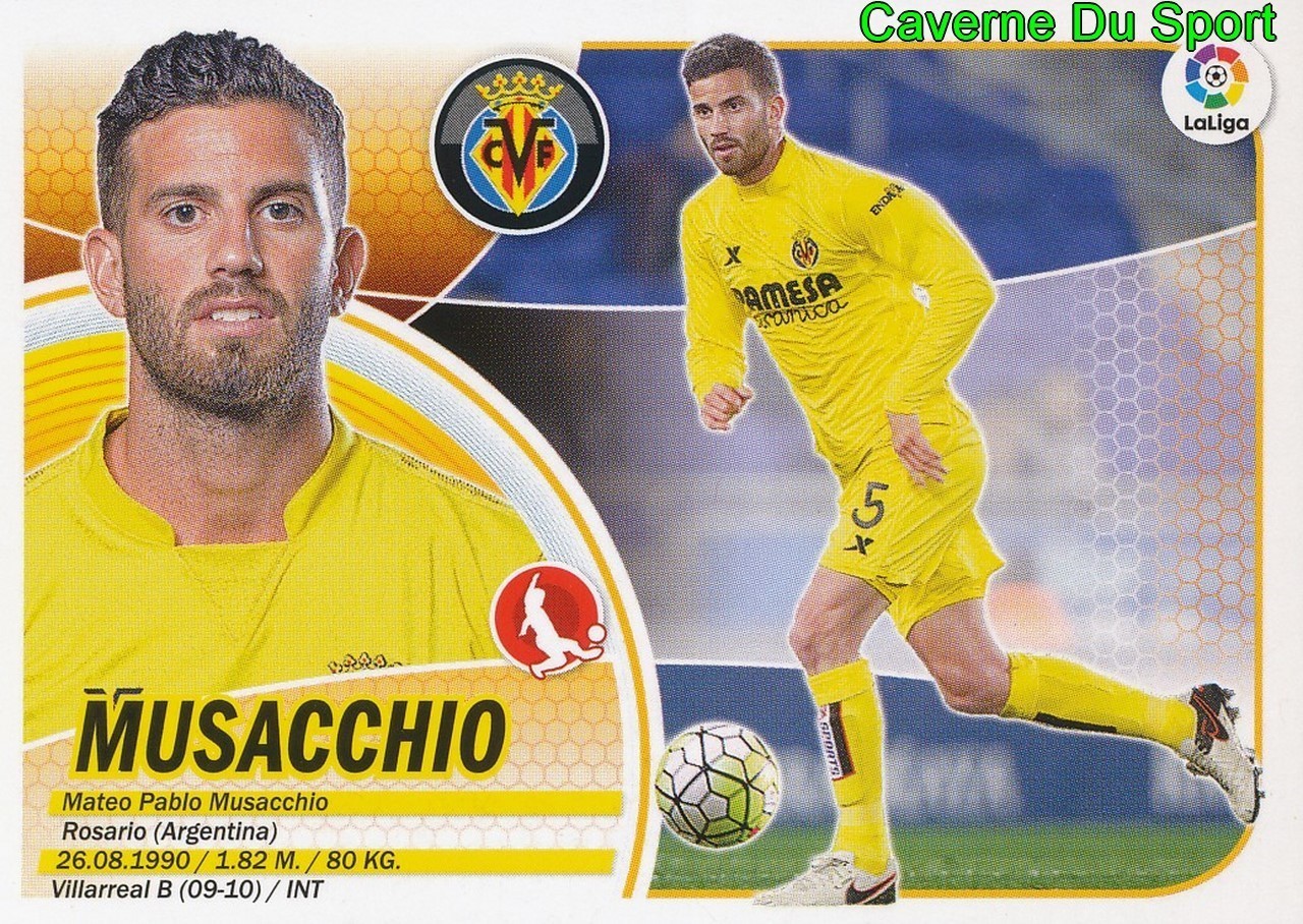 05 MATEO MUSACCHIO ARGENTINA VILLARREAL CF RIVER PLATE STICKER LIGA 2017 PANINI | eBay