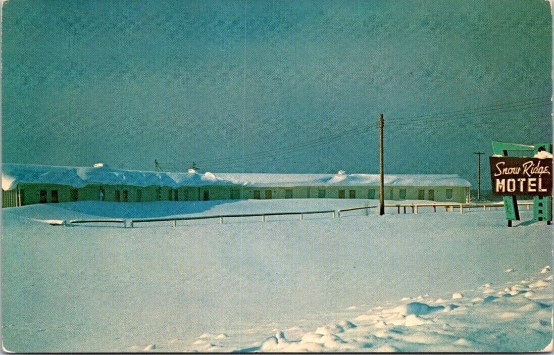 Mayville NY Snow Ridge Motel Winter View New York postcard FP5 eBay
