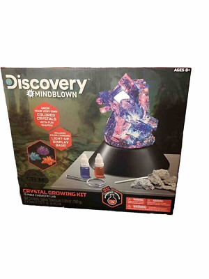 Discovery Mindblown Stem Crystal Growing Kit 13 Piece Chemistry Lab