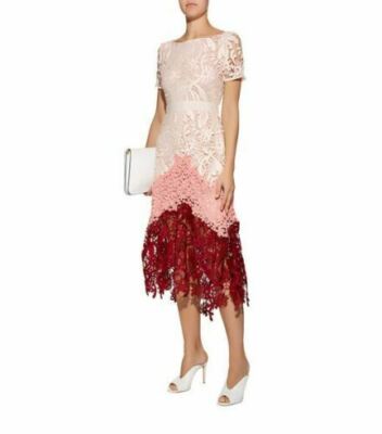 NWT $515 MAJE ROMARIN MULTI COLOR LACE DRESS SZ 2/US 6 | eBay