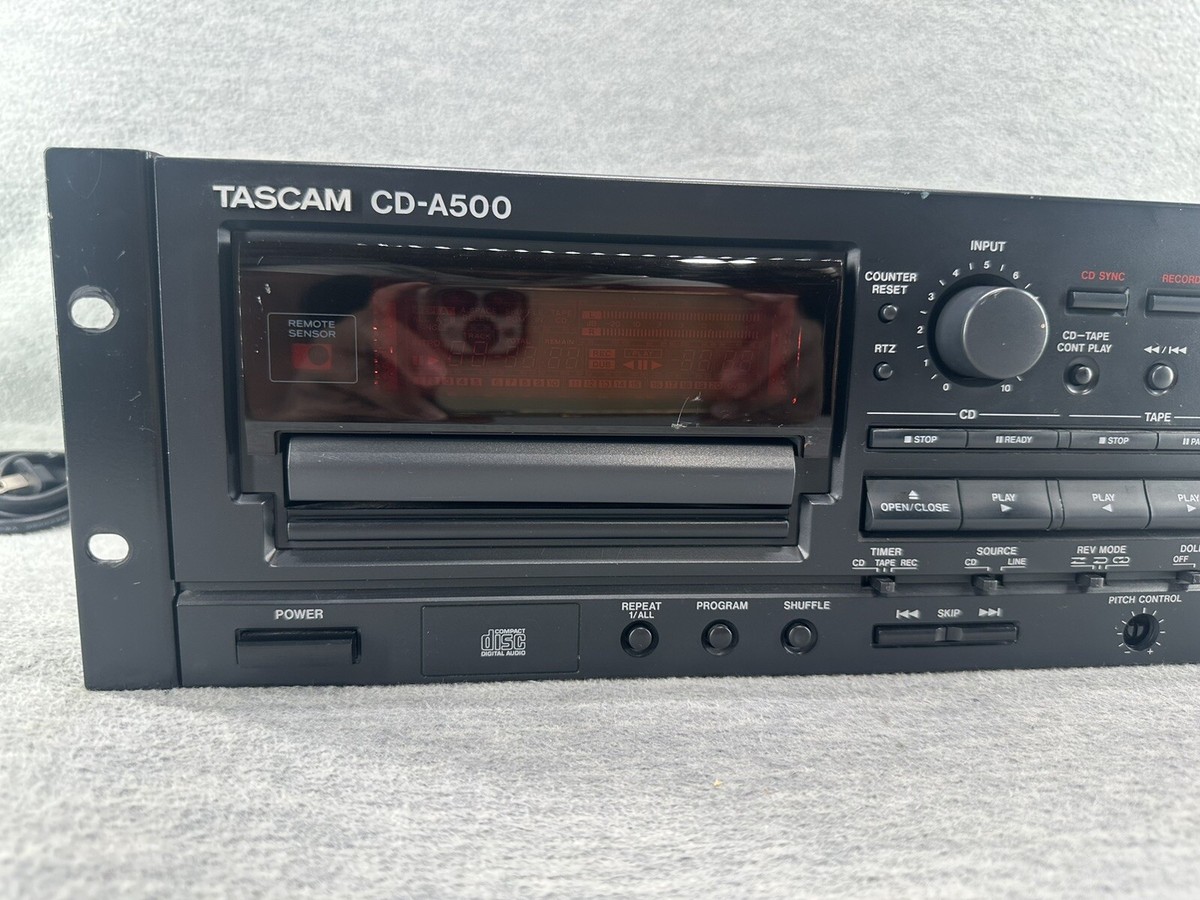 TASCAM CD-A500 - CD Player Cassette Tape Deck Recorder READ