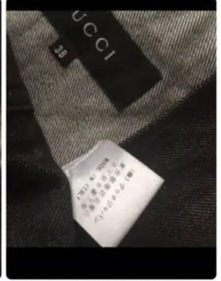 ヴィンテージ GUCCI デニムライダースジャケット Lampoファスナー GUCCI Vintage Black Riders Denim Jacket Women's Size 38
