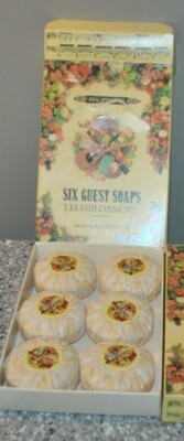 VTG 1984 Crabtree & Evelyn Savonette L'Elisir D'Amore 6 Guest Soaps New/Older