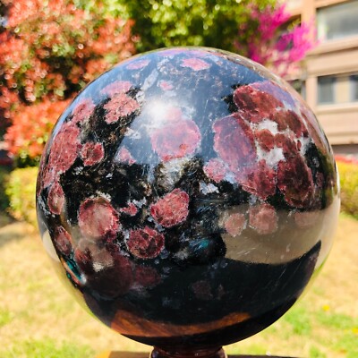 13.57 LB Natural Beautiful Fireworks ball Quartz Crystal Sphere Healing 1075