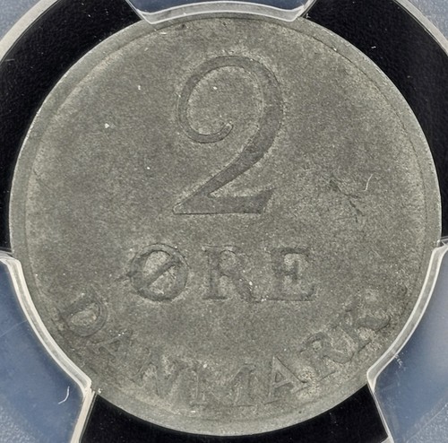 1965 Denmark 2 Ore PCGS UNC Detail Environmental Damage (KM-840.2) (8766) - Picture 4 of 4
