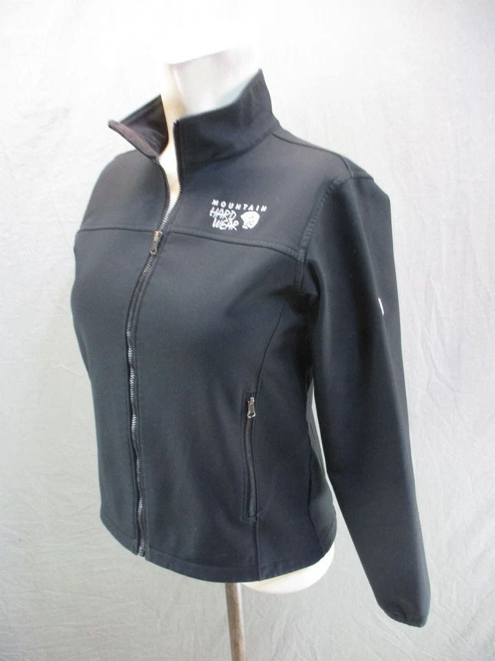 Chaqueta Softshell MOUNTAIN HARDWEAR Talla M Niños Negra Cremallera Completa Cuello Soporte 222 Foto 3 de 4