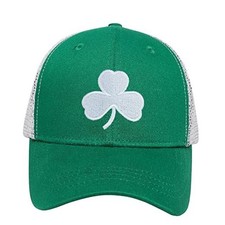 St Patricks Day Hat for Men Women Gifts Saint Pattys Costume Clover Baseball