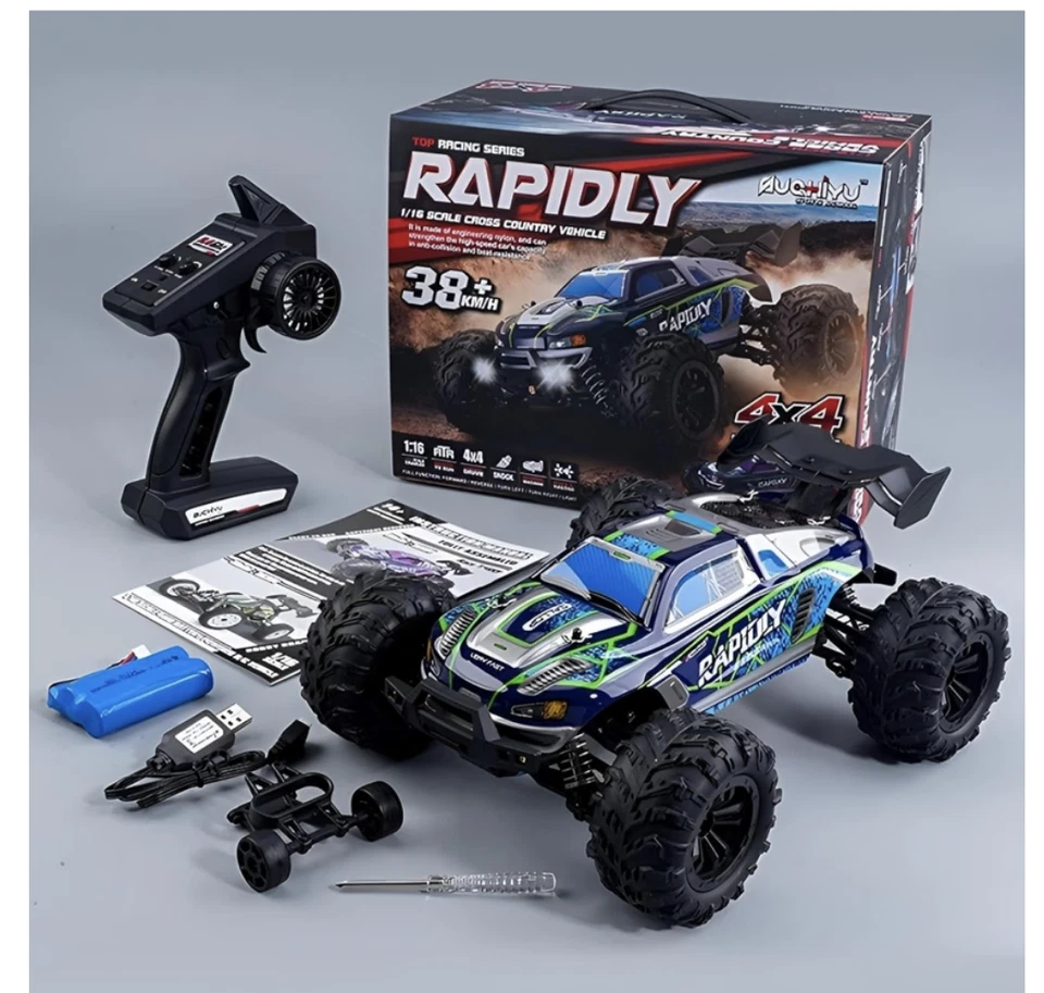 1/16 быстрый радиоуправляемый автомобиль для взрослых, внедорожник монстр-трак. MAX 50 KPH 4WD - Изображение 4 из 4