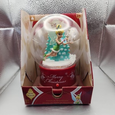 2011 Gemmy Disney Peter Pan Tinker Bell Christmas Animated Snow Globe Works
