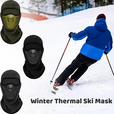 1/2 Winter Thermal Ski Mask Wind Proof Balaclava Full Mask Breathable Outdoor US