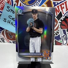2025 Bowman Draft Chrome Refractor Peter Kussow #BDC-179 Mets Prospect Rookie
