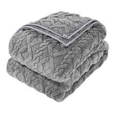 Uimoso Weighted Blanket 20lb 60 x 80 in Queen Size Sherpa Fleece Heavy Blanket