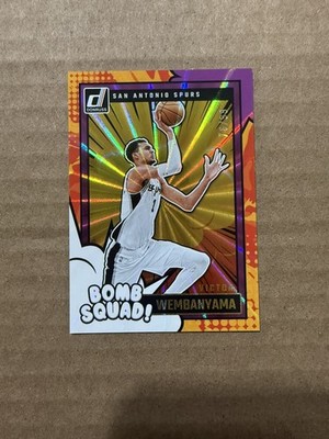 2024-25 Victor Wembanyama Donruss Bomb Squad Purple 76/99 Spurs