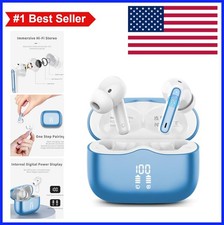 Wireless Earbuds Bluetooth 5.4 40H Playtime LED Display IP7 Waterproof Noise