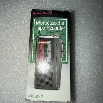 Radio Shack Micro-21 Microcassette Recorder 2-Speed TESTED WORKS Vintage