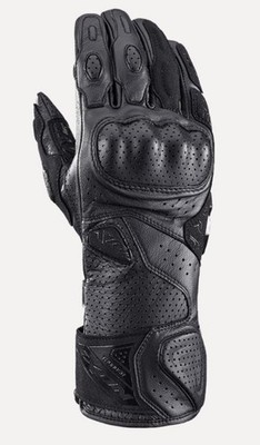 Ixon Motorradhandschuhe Thunder Air Leder Sport Racing Motorrad schwarz Large