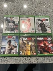 6 Game Lot Xbox One Sports Games