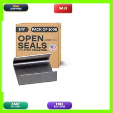 Idl Packaging Open Snap-On Seals For 3/4 Strap Width Steel Strapping Pack Of -