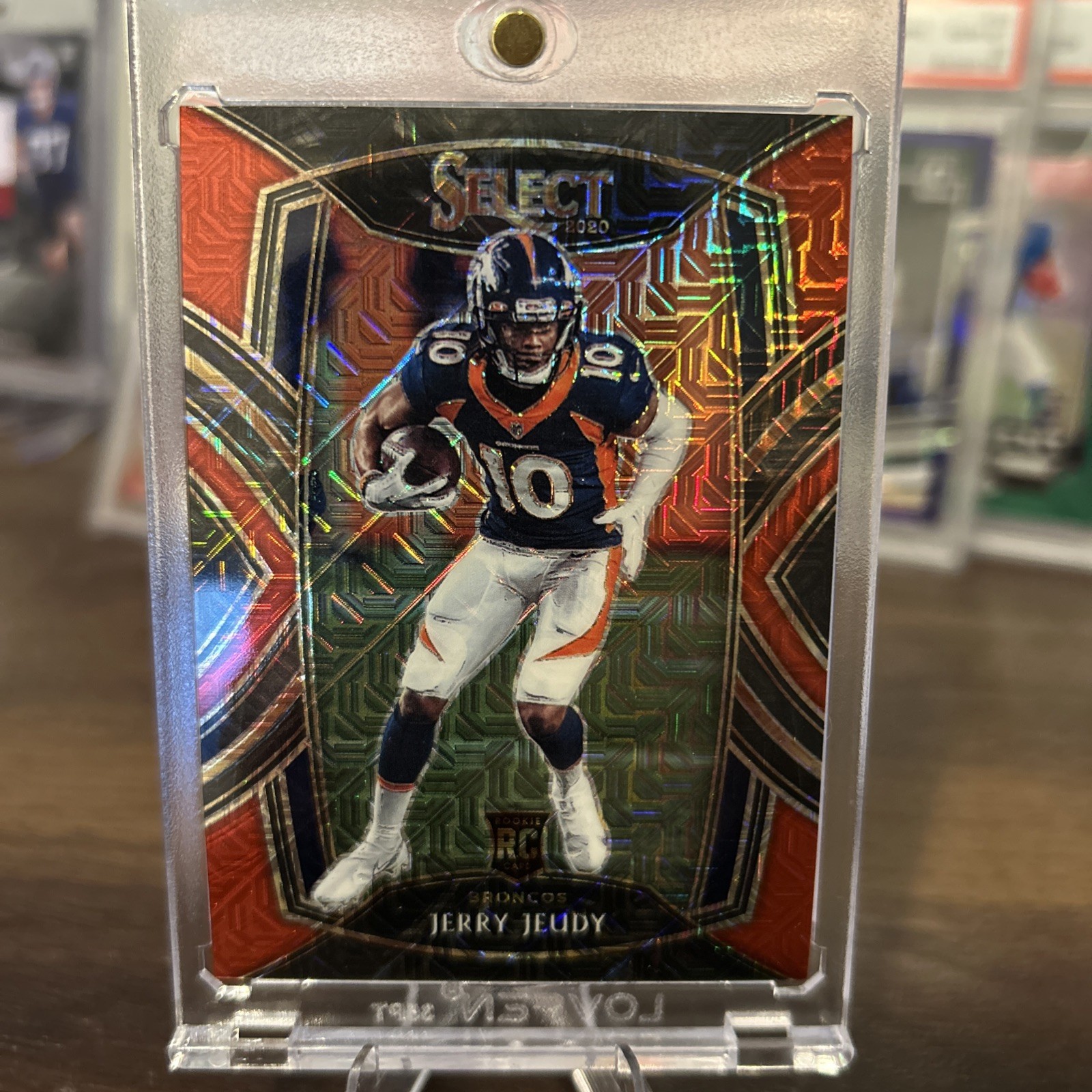 2020 Panini Select - Club Level Jerry Jeudy #256 Red Mojo Prizm /49 (RC)
