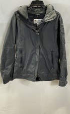 Columbia Women's Titanium Interchange Jacket Gray Hooded Herringbone Sz M