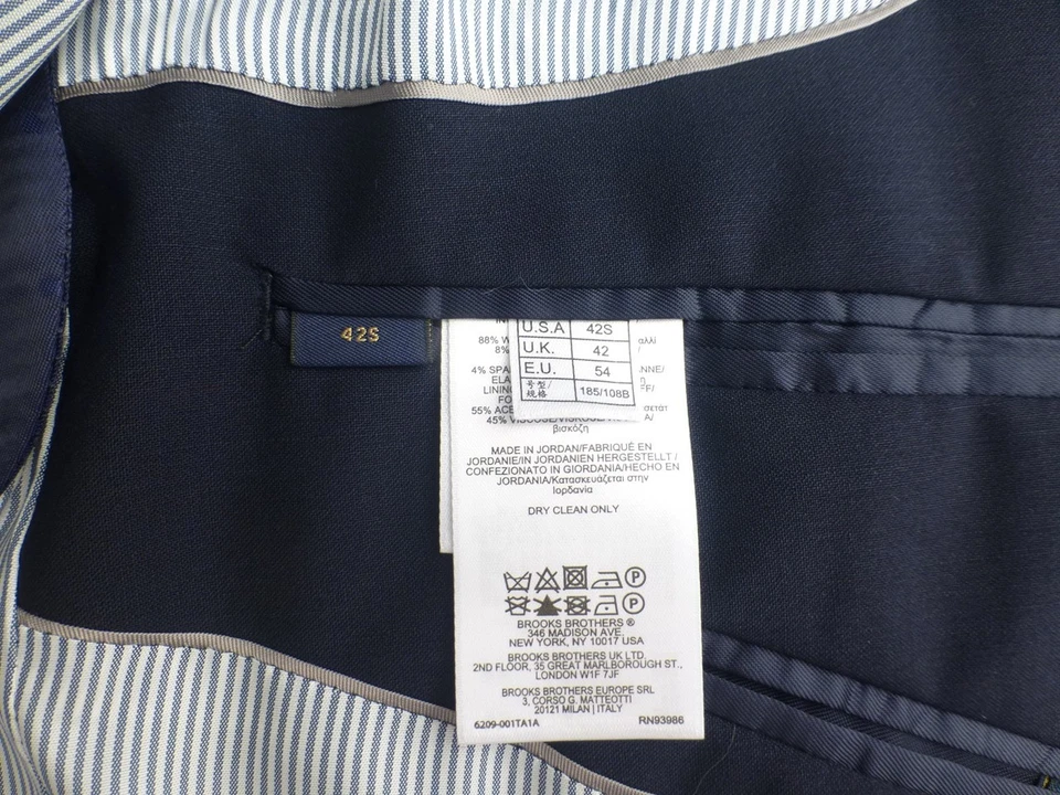 Brooks Brothers Suit 42S W37 Explorer Excellent Condition Madison Blue - Image 4 of 4