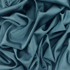 Deep Jasmine Teal Famous Maker Stretch Satin Tricot Yoga Activewear Fabric