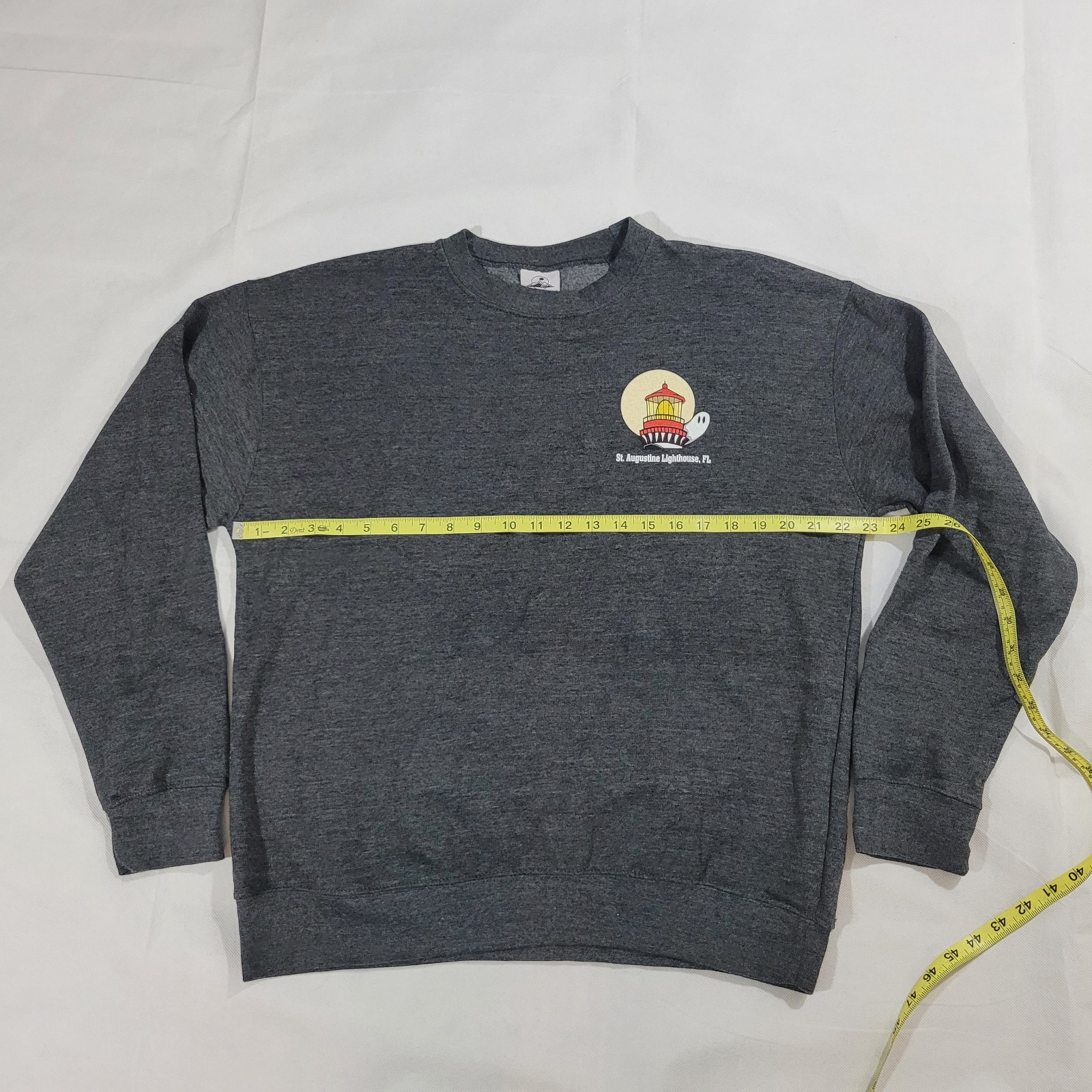 St. Augustine Lighthouse Sweatshirt Large Gray Pa… - image 5