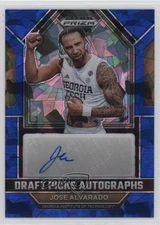2023-24 Panini Prizm Draft Picks Blue Ice /75 Jose Alvarado #DPA-JAV Auto