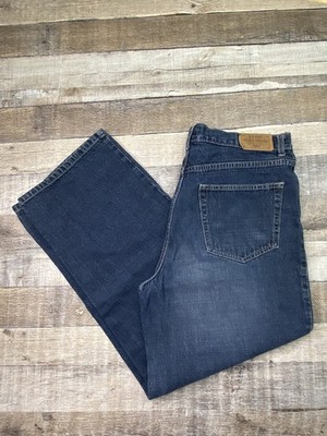 Vtg Old Navy Jeans Men 34x30 Dark Blue Wide Leg Baggy Skater Y2K High Rise Loose